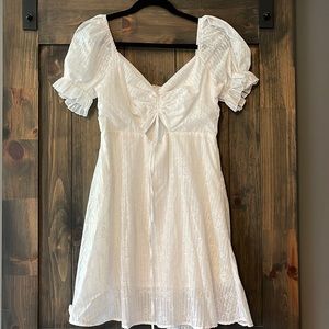 Showpo. White Floral Mini Dress